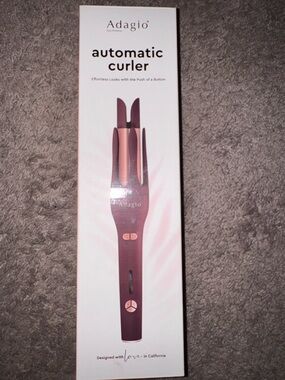 ⚠️SOLD⚠️ Adagio Automatic Curling Iron - Rose Gold and Plum